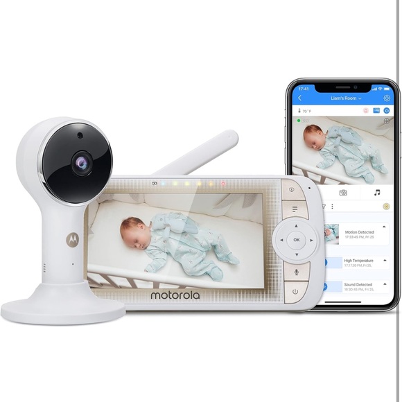 Motorola Connectview 65 Plus, 5" Wi-Fi Video Baby Monitor w/ Over-The-Crib Mount - Picture 4 of 6